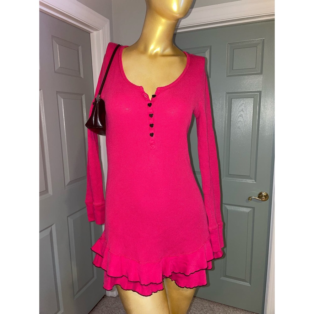 Betsy Johnson Vintage Hot Pink Mini Dress